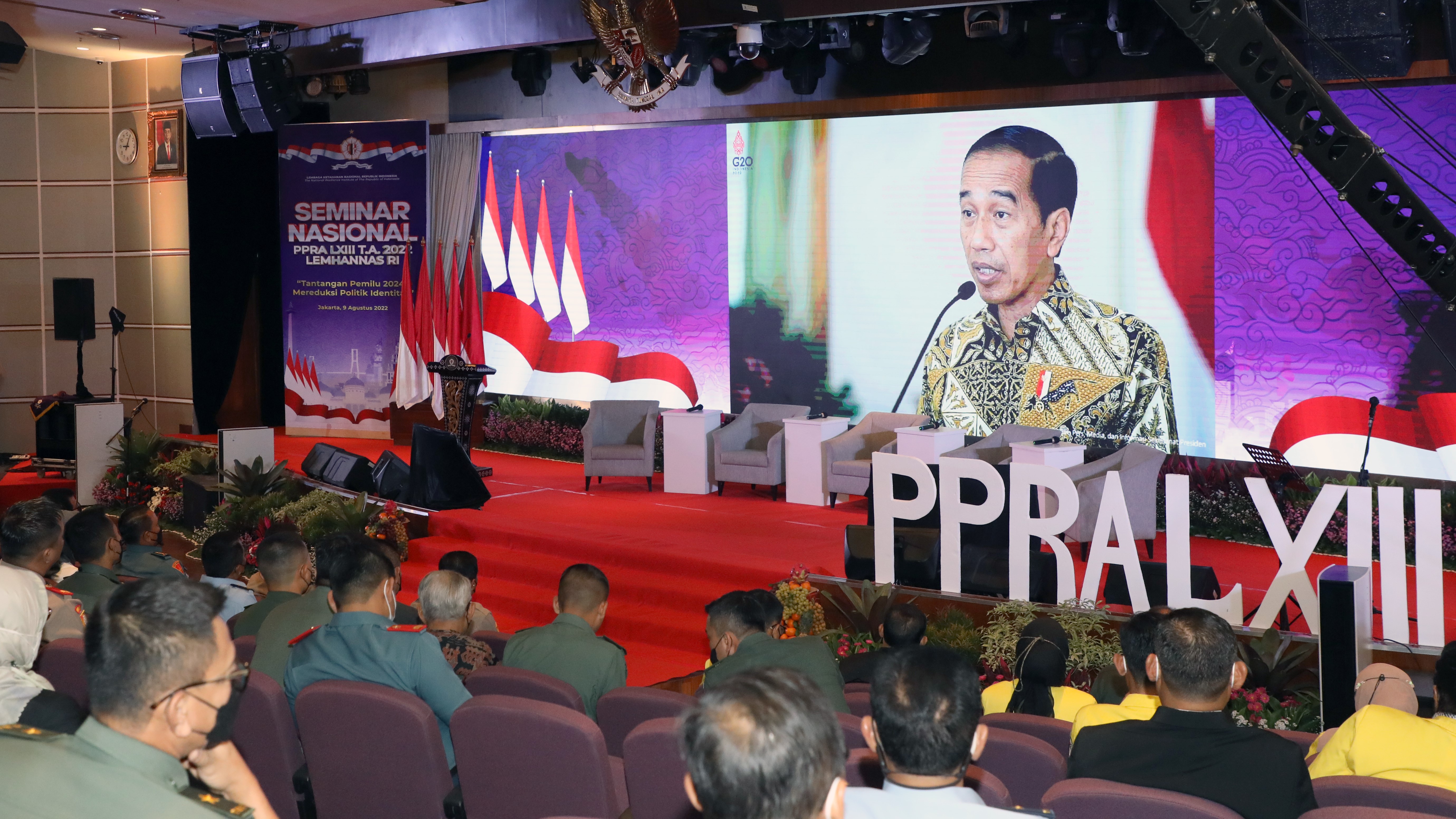Presiden RI Joko Widodo Menyambut Baik Seminar Nasional PPRA 63 Lemhannas RI