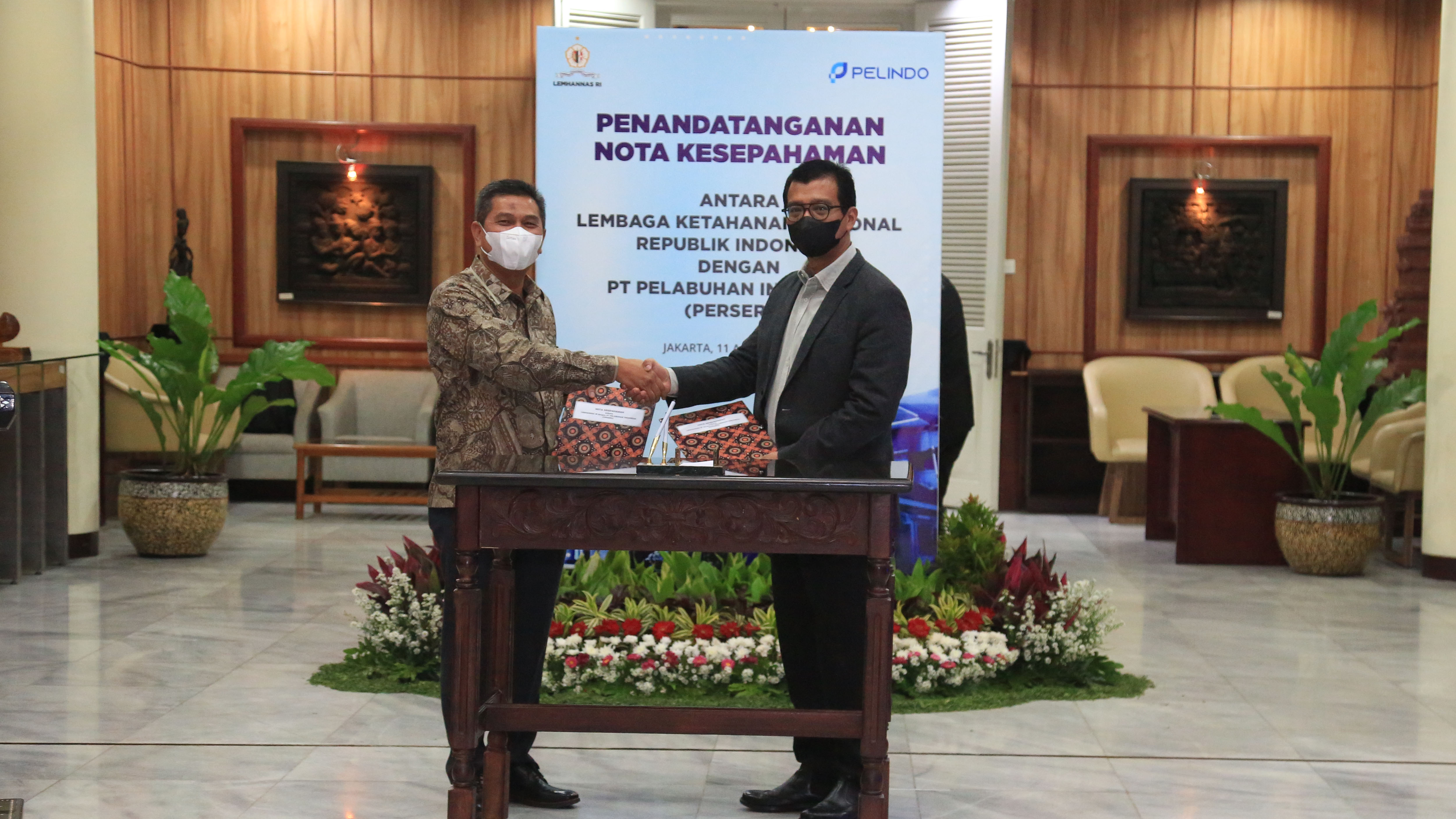 Lemhannas RI Menandatangani Nota Kesepahaman dengan PT Pelabuhan Indonesia (Persero)