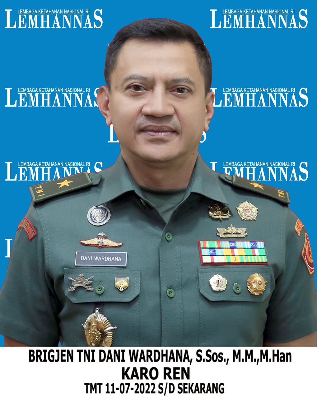 Brigjen TNI Dani Wardhana, S.Sos., M.M., M.Han.